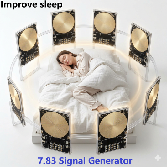 SMKYF34 4CH 0.01-500KHz High-Precision Schumann Resonance Generator – 7.83Hz Ultra Low Frequency OLED Sleep Aid Meditation Device with 99-Hour Timer