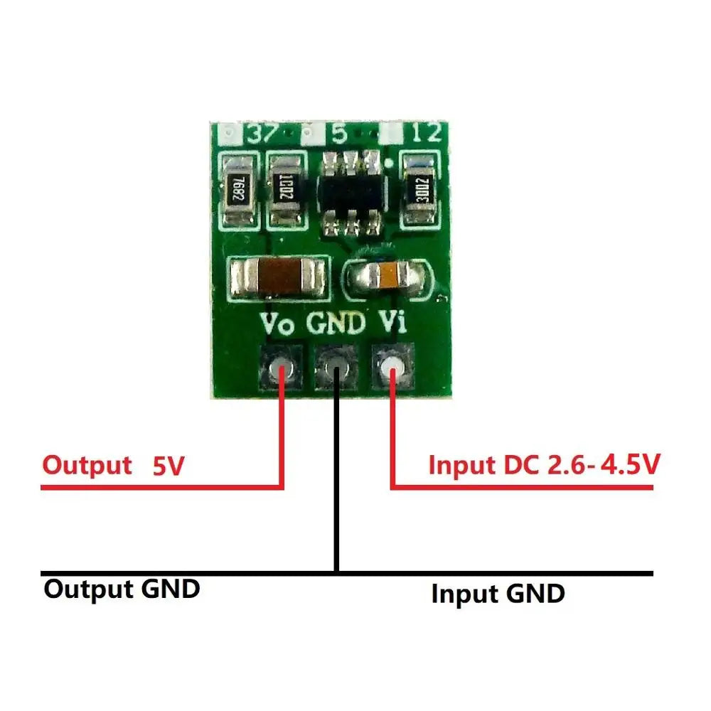 10Pcs DD0512MA Mini 5W Boost Converter – DC 2.6-6V to 3.7V/5V/12V Adjustable Step-Up Regulator Module for DIY Electronics