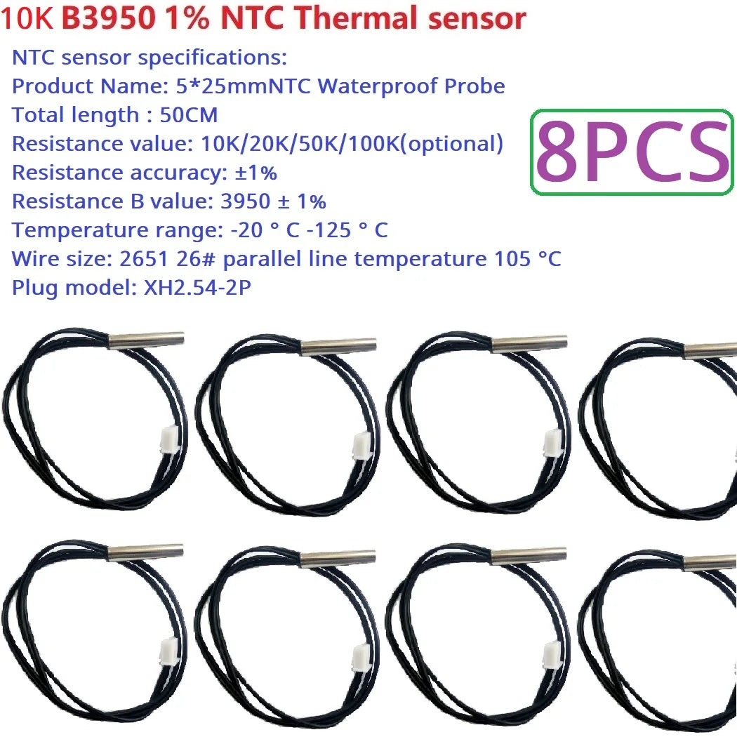 NT48A08/NT48B20/NT48C32 8-32CH RS485 Temperature Collector – Modbus RTU AI Remote IO Module with 10K B3950 NTC Sensor for PLC SCADA