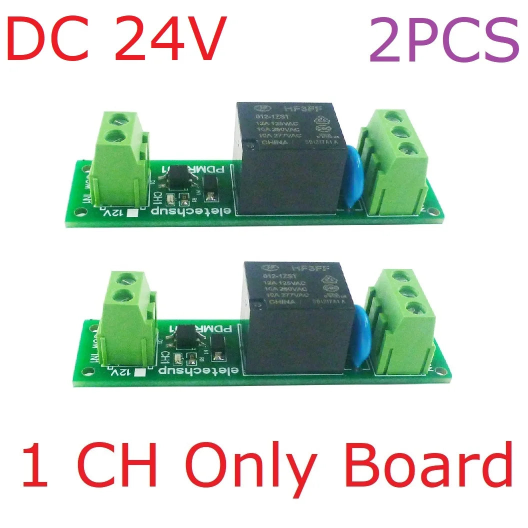PDMRA01 Single-Channel PLC Signal Amplifier Relay Module, DC 12V/24V, NPN and PNP Switching Interface Board