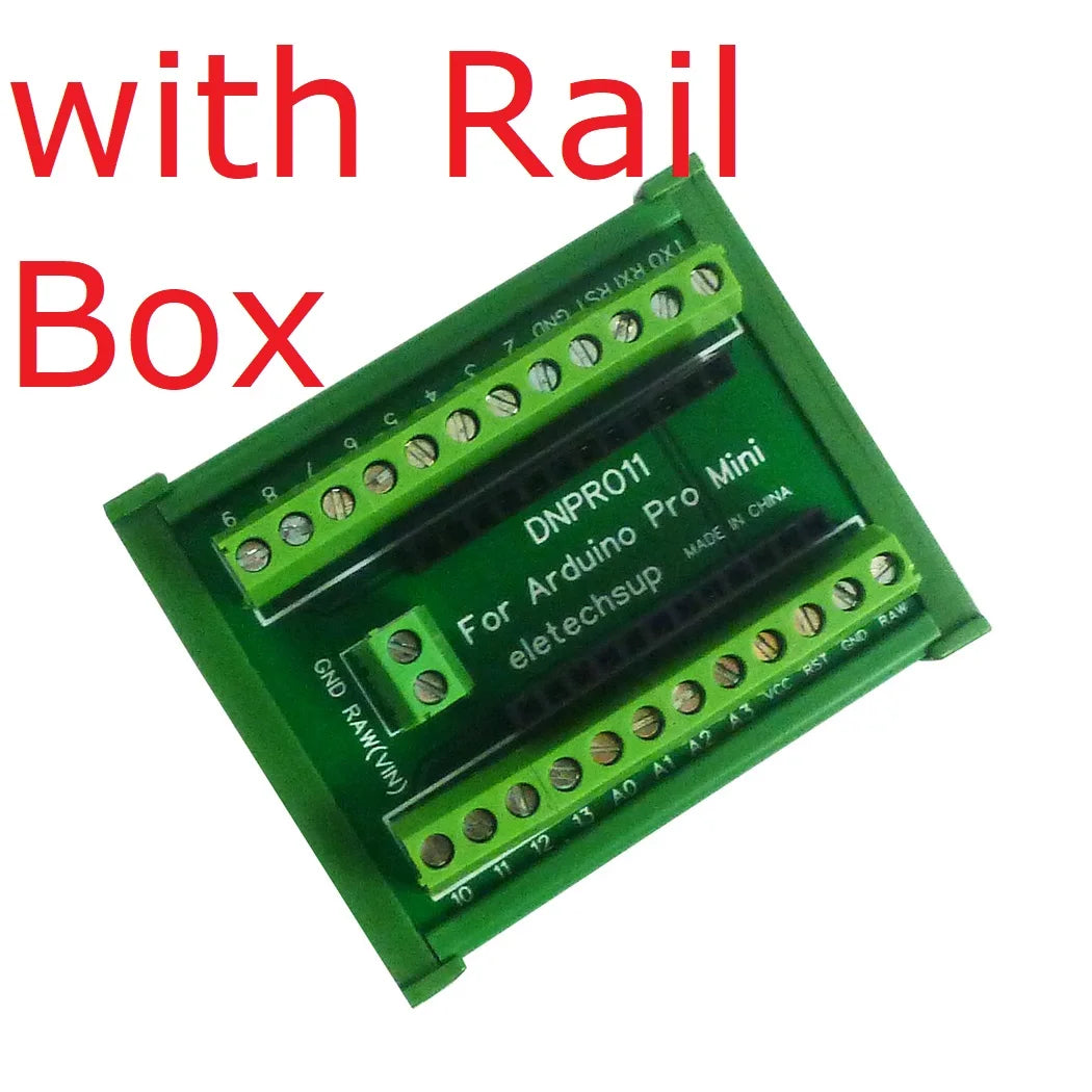 DNPRO11 DIN Rail Mount Screw Terminal Block Adapter for Arduino pro Mini Board Industrial Controllers 11 Positions