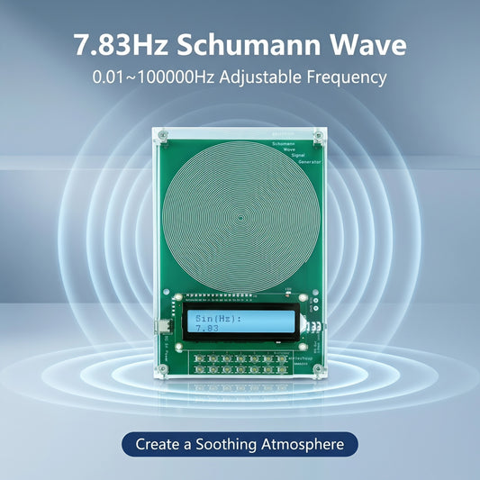 Adjustable 7.83 Hz Schumann Resonance Generator, 0.1 Hz–100 kHz Sine Wave Frequency Device with USB Power