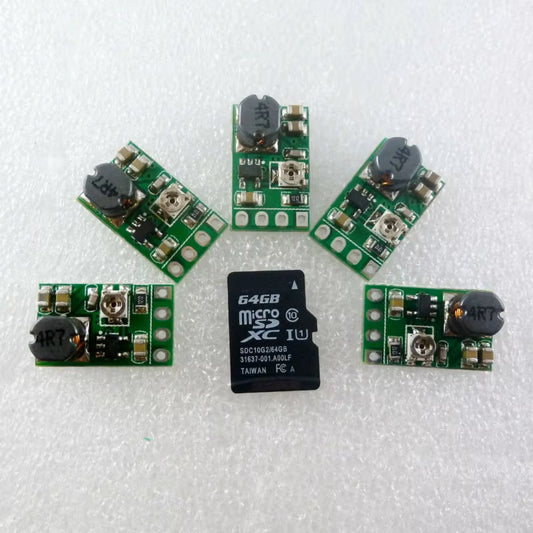 5Pcs DD05AJSB Adjustable Buck Converter – DC 2.5-5.5V to 0.6-5V Synchronous Step-Down Regulator Module for DIY Electronics