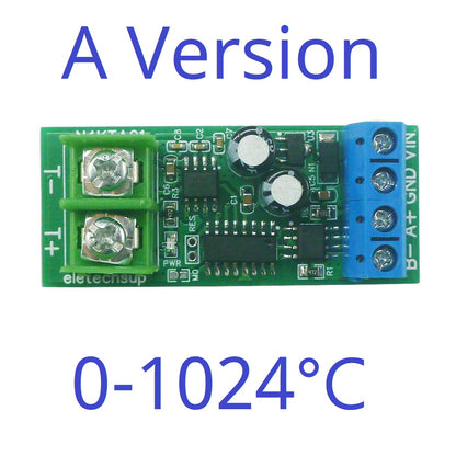 N4KTA01 K-Type Thermocouple to RS485 Converter – -200 to 1350°C Modbus RTU Digital Temperature Measurement Board for PLC Industrial Automation