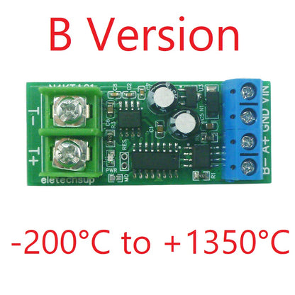 N4KTA01 K-Type Thermocouple to RS485 Converter – -200 to 1350°C Modbus RTU Digital Temperature Measurement Board for PLC Industrial Automation
