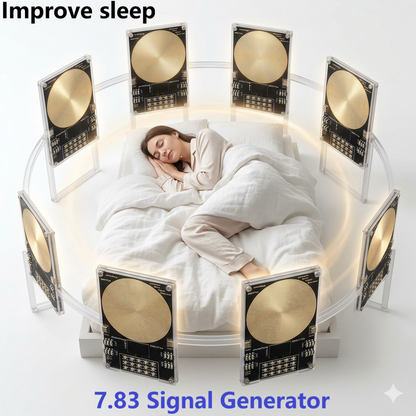 SMKYF34 4CH 0.01-500KHz High-Precision Schumann Resonance Generator – 7.83Hz Ultra Low Frequency OLED Sleep Aid Meditation Device with 99-Hour Timer