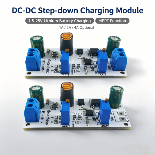 SD29AJTC 4A MPPT Solar Charge Controller – 3.6-24V Buck Charger Module for Li-ion LiPo LiFePO4 Batteries Compatible with 9V-24V Solar Panels