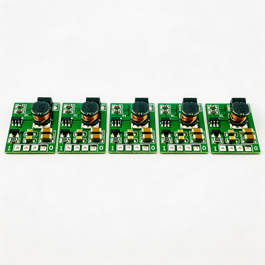 DDEN12MB 3.7V to 5V/6V/9V/12V DC-DC Boost Converter – Step-Up Voltage Regulator Module for 18650 Li-ion Li-Po Battery Portable Power DIY