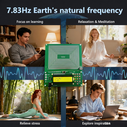 SMLDA01 0.01Hz-30kHz Adjustable Schumann Resonance Generator – 7.83Hz Ultra-Low Frequency Pulse Audio Resonator for Sleep Aid Meditation Relaxation