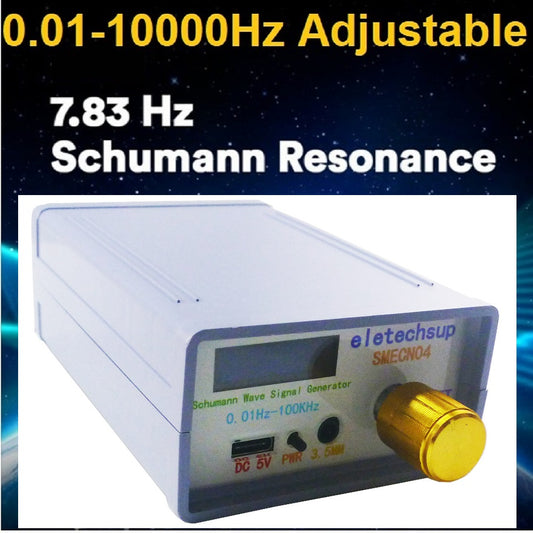 SMECN04 0.01-100kHz Schumann Resonance Generator – 7.83Hz Pure Sine Wave Sleep Aid Device for Relaxation Meditation Stress Relief