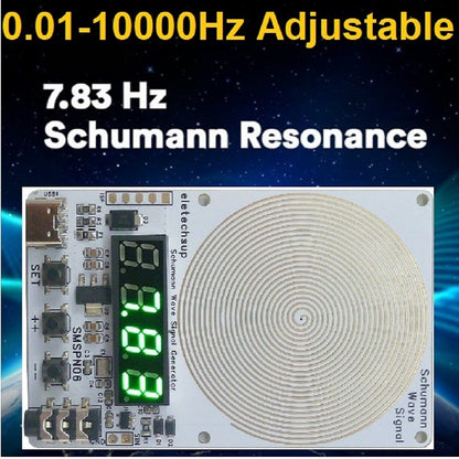SMECN04 0.01-100kHz Schumann Resonance Generator – 7.83Hz Pure Sine Wave Sleep Aid Device for Relaxation Meditation Stress Relief