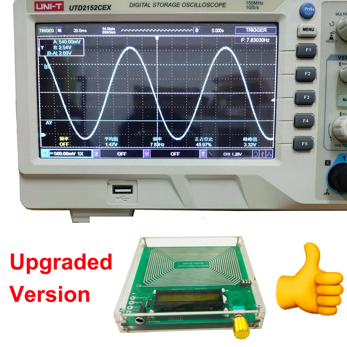 SMECD04 Adjustable 7.83 Hz Schumann Resonance Signal Generator, 0.01 Hz–100 kHz with Overvoltage, Overcurrent and Surge Protection