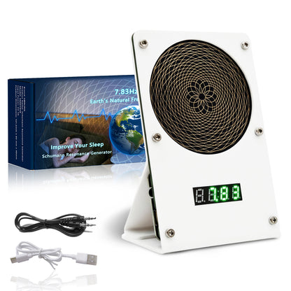 Adjustable 7.83 Hz Schumann Resonance Generator (0.01–9999 Hz) – USB-Powered Sine Wave Device with AUX Cable