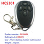 RF33A04 RC43A04 433MHz 4CH Rolling Code Remote Control – HCS301 Keeloq Keyfob Transmitter for Garage Door Motor Gate LED Smart Home
