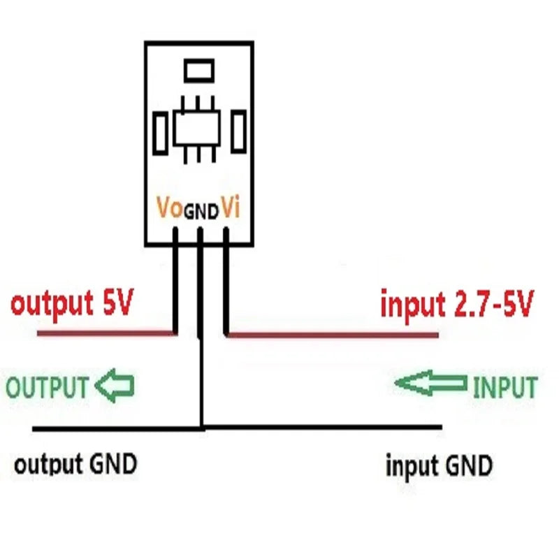 5Pcs DD0505MD 5V Boost Converter – 2.8-4.5V to 5V DC-DC Step-Up Power Module for USB 18650 Power Bank ESP8266 DS18B20 LCD