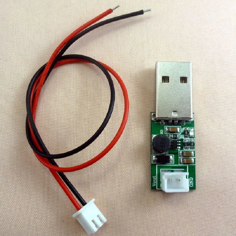 2 Pcs CE017 USB 5V to 12V Step up Boost Module DC DC Converter with XH2.54 2-Pin 20cm Power Wire Cable for Electronic Projects