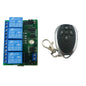 RF33A04 RC43A04 433MHz 4CH Rolling Code Remote Control – HCS301 Keeloq Keyfob Transmitter for Garage Door Motor Gate LED Smart Home