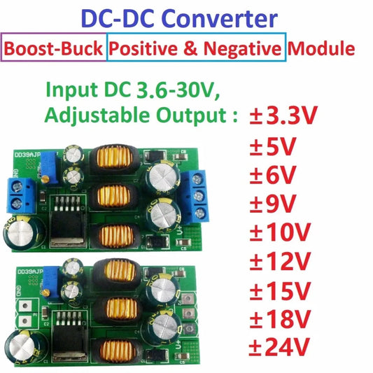 DD39AJPA DD39AJPB 20W Boost-Buck Dual Output Module – DC 3.6-30V to ±3-30V Adjustable Step-Up/Down Converter for Audio Op-Amp Dual Power Supply