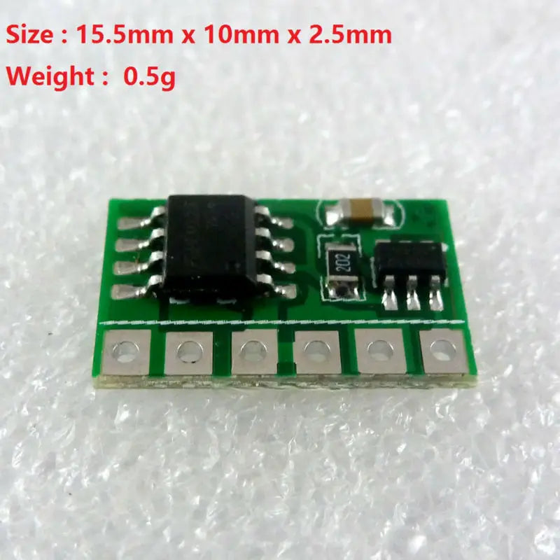 IO15B01 6A Flip-Flop Latch Switch Module – 2.5-6V Bistable Self-Locking Trigger Board with ＜10μA Standby for Solar Panel LED Motor