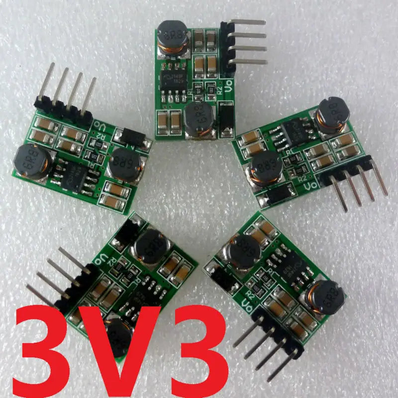 5Pcs DD0603SA_3V3 Auto Buck-Boost Converter – 0.8-6V to 3.3V 2-in-1 Step-Up Down Power Module for ESP8266 HC-05 CC1101 LED DIY