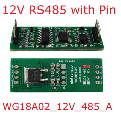 WG18A02 HX711 RS485 Modbus RTU Weight Sensor Module – 24-bit ADC Electronic Scale Board with 5V/12V Input for PLC SCADA