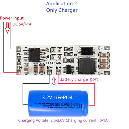 LFUPSMA 2-in-1 LiFePO4 UPS Module – 3.2V to 5V/9V/12V Boost Converter with Battery Charger for Arduino ESP32 ESP8266 WiFi IoT