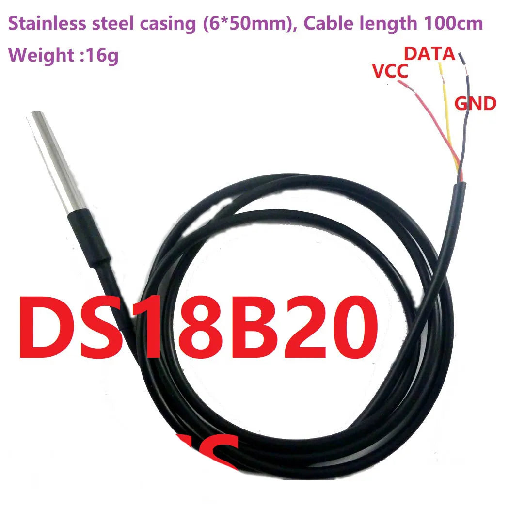 N4DSB03 2-Channel DS18B20 Temperature Acquisition Module, RS485 Modbus, -55°C to 125°C Remote I/O Adapter for PLC and HMI