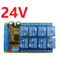 IO25E08 8CH Multifunction Relay Module – DC 5V/12V/24V Power Conditioner Sequencer with Interlock Latch Self-locking Momentary Modes