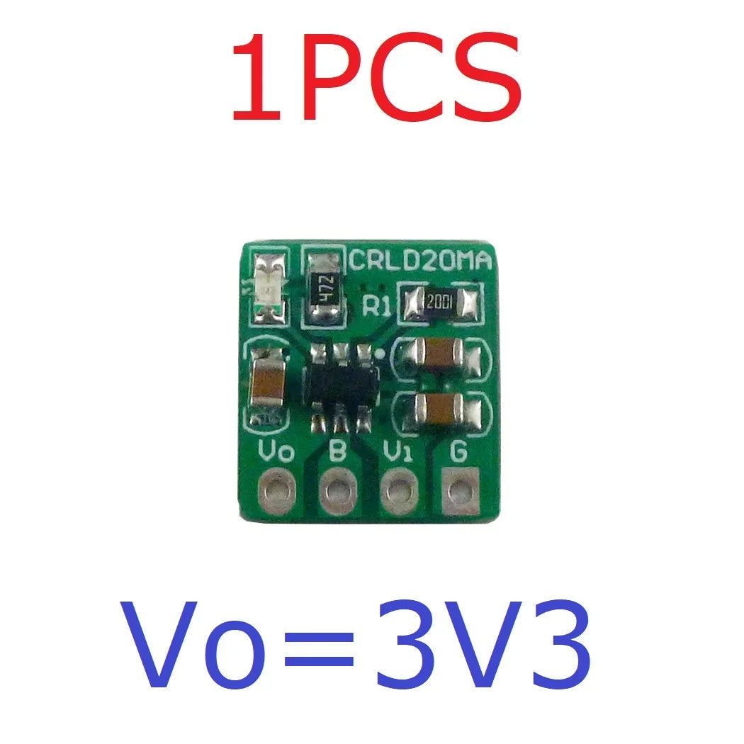 CRLD20MA 2-in-1 Battery Charger & LDO Converter – DC 5V to 4.2V 500mA Charging + 3.7V to 3.3V 250mA Step-Down for 18650 Li-Ion Li-Po