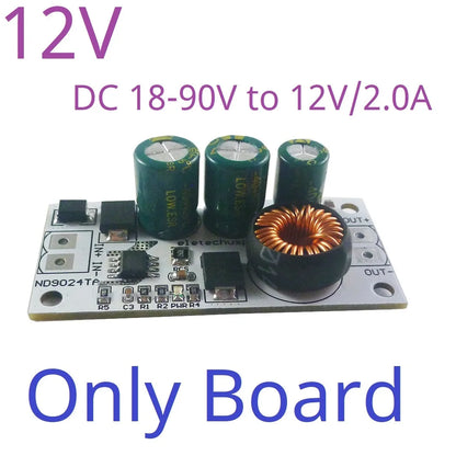ND9024TA 30W Ultra-Wide Voltage Regulator Module – DC 10-90V to 5V/12V/24V Adjustable Buck Converter for UPS E-Bike EV Solar New Energy