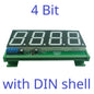 DM18A01 DM18B02 DM18C04 1.8 RS485 Modbus RTU LED Display Module – DC 12V/24V Digital Tube Panel Meter for PLC HMI Industrial Automation