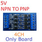 OPMSA04 4CH 5A Digital Signal Amplifier – DC 3.3-24V NPN/PNP Logic Level LED Driver for Arduino Raspberry Pi ESP32 ESP8266