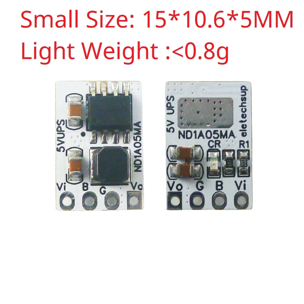 5V 1A UPS Module – 3.7V/4.2V Li-Ion Battery Charge Discharge Board for Arduino UNO MEGA2560 ESP32 Uninterrupted Power Supply