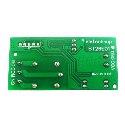 BT26E01 DC 12V Bluetooth BLE Relay Module – iOS Android Wireless Switch Board with 2.4G RF Remote Control for Smart Home IoT
