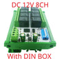 RYR408B 8CH 10A RS485 Relay Module – DIP Switch Configurable Modbus RTU PLC Remote IO Board with 8 Commands for Industrial Automation
