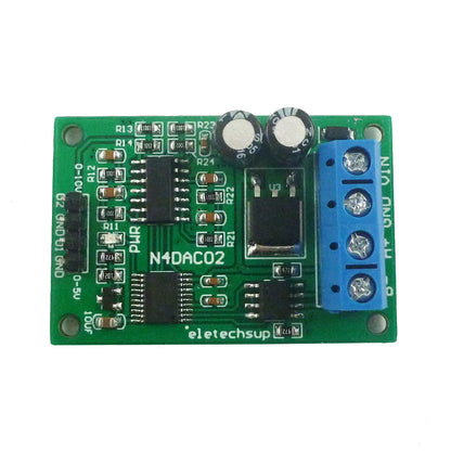 N4DAC02 2CH 0-5V/0-10V DAC Module – RS485 Modbus RTU Voltage Signal Generator with 1% Accuracy for PLC Measuring Instruments