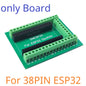 DNESA30/DNESP32 DIN Rail Mount Screw Terminal Adapter – 3.96mm Breakout Board for 30/38-Pin ESP32 WROOM-32 DevKitC with DIN35/C45 Rail
