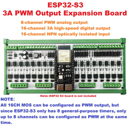 ESS3H32 ESP32-S3 Industrial IO Controller – 16DI/16DO Solid-State Relay Board with WiFi Bluetooth Ethernet RS485 Modbus for MQTT IoT LED Automation