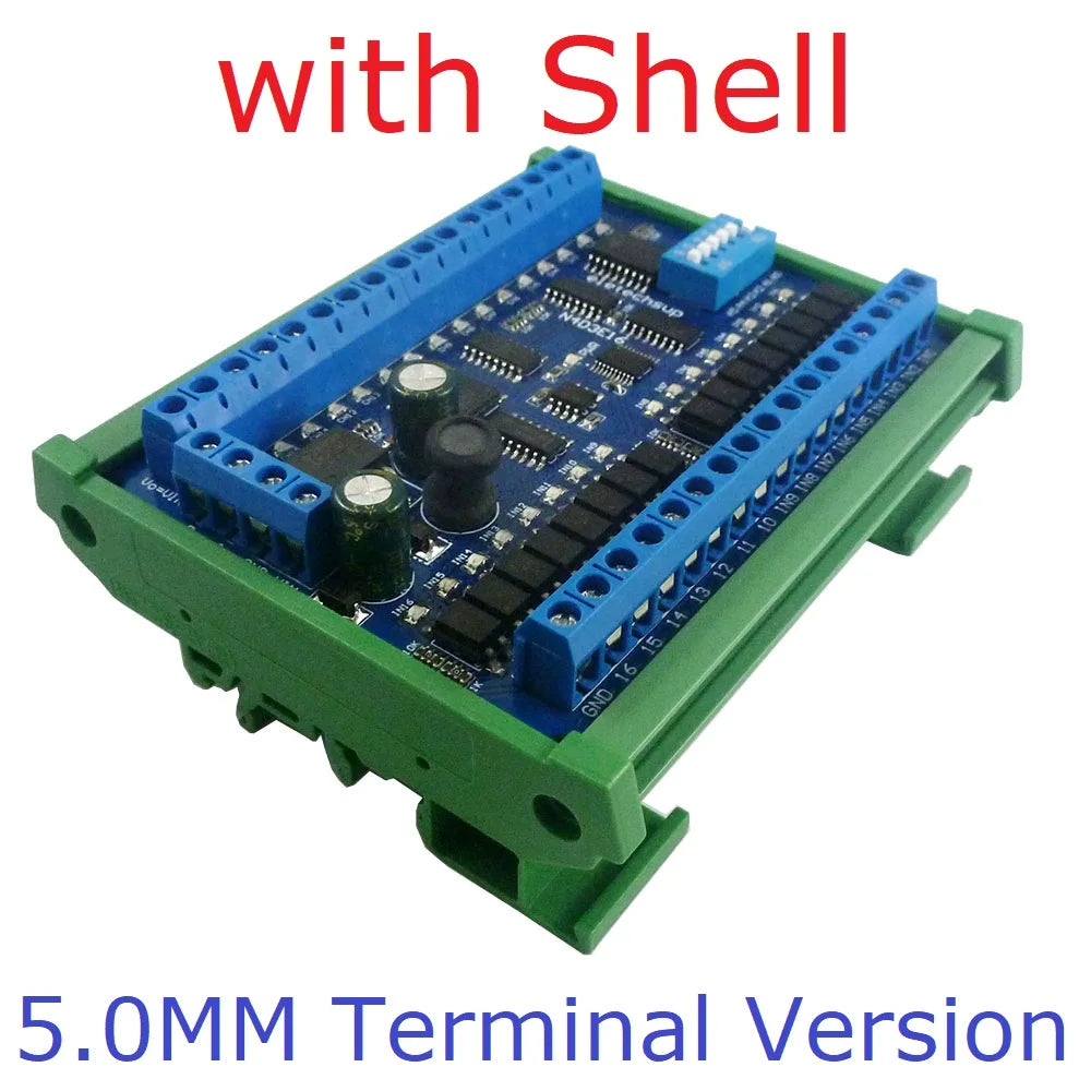 N4D3E16 16DI 16DO RS485 Modbus RTU Remote I/O Module, DC 9V/12V/24V, Digital Switch Control Board for PLC and HMI