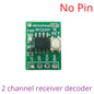 RFCE001 Mini 2CH 433M UHF Wireless Receiver – EV1527/PT2262/2264 Decoder Module with ASK OOK Learning & Fixed Code for Smart Home