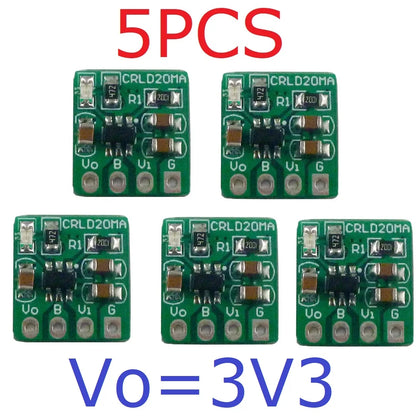 CRLD20MA 2-in-1 Battery Charger & LDO Converter – DC 5V to 4.2V 500mA Charging + 3.7V to 3.3V 250mA Step-Down for 18650 Li-Ion Li-Po