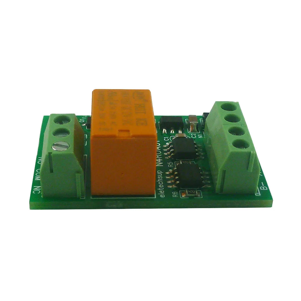 N4ROA01 1CH 3A RS485 Relay Module – DC 12V/24V Micro Modbus RTU Board with 6 Commands for PLC PTZ Smart Home