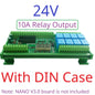DN23E08/DN24F08 8DI-8AI-8DO IO Expansion Board for Arduino Nano V3.0 – RS485 Modbus RTU PLC Module with 4-20mA/0-10V Analog Input