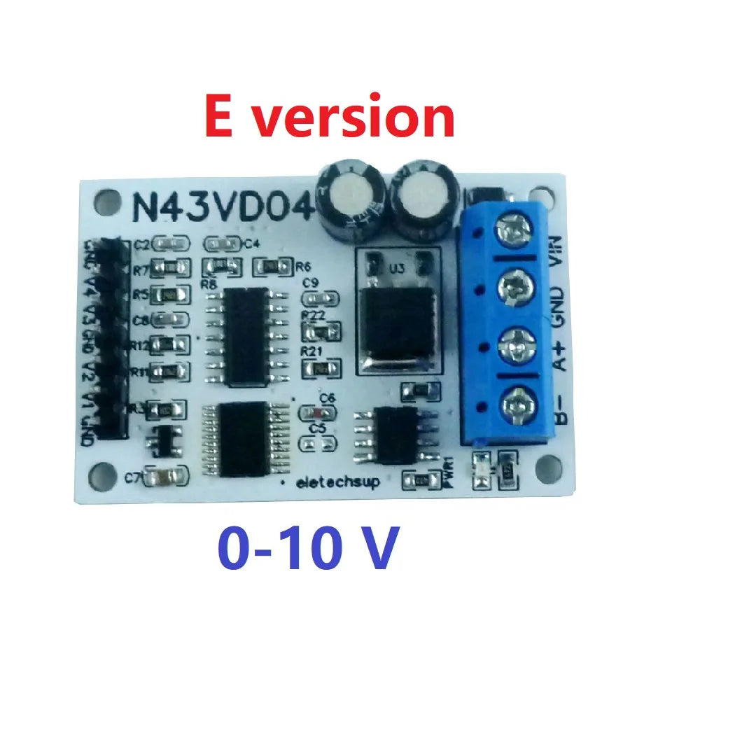 N43VD04/N43IC04 4CH 4-20mA/0-10V Analog Input Module – RS485 Modbus RTU ADC Data Acquisition Board for PLC SCADA Industrial Automation