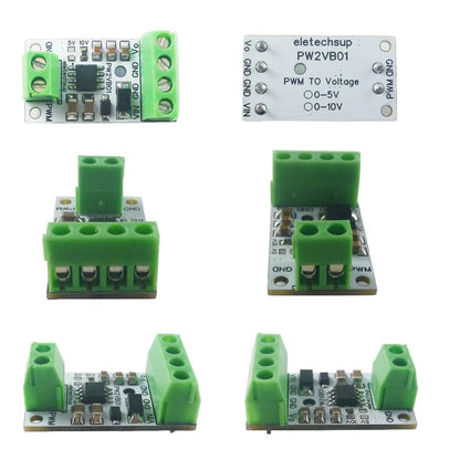 PW1VA01 1CH PWM to DAC Converter Module – 0-5V/0-10V Analog Voltage Output for Arduino UNO MEGA2560 PLC Raspberry Pi ESP32 NodeMCU