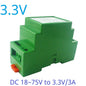 DDIS24QC 18-75V to 12V/5V/3.3V 3A Isolated DC-DC Converter – Industrial DIN Rail Power Supply with UVLO OCP OVP OTP Protection