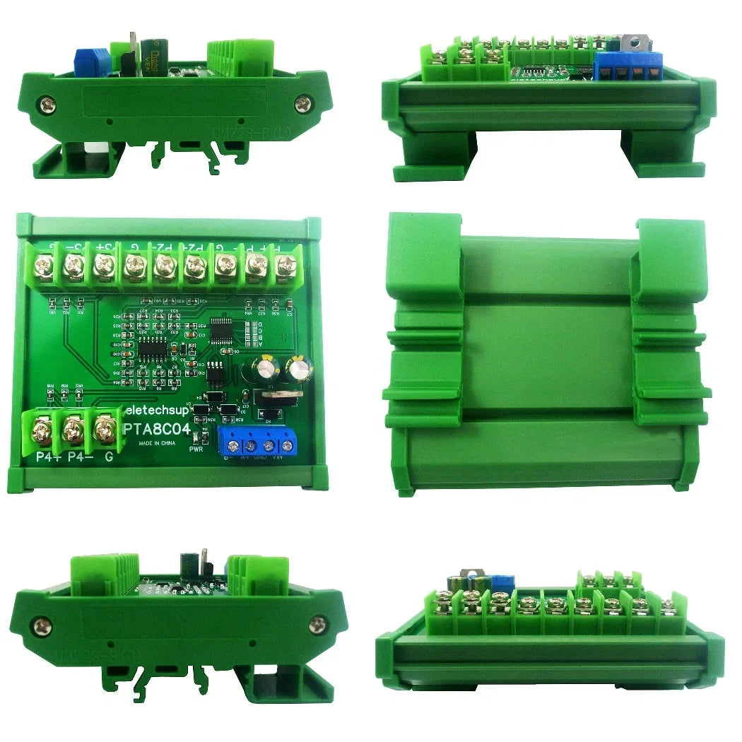 PTA8C04 4CH PT100 RTD Temperature Module – -40~500°C RS485 Modbus RTU Platinum Thermal Resistance Collector for PLC SCADA