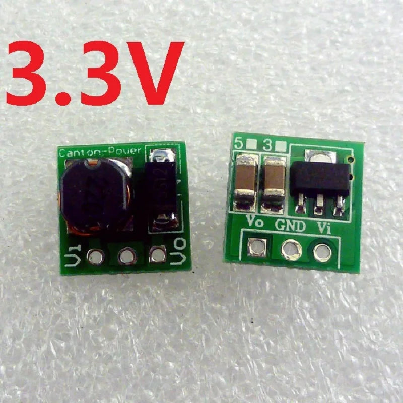 3-Pack DC-DC Boost Converter 0.8–3.3V to 3.3V Step-Up Voltage Regulator Module