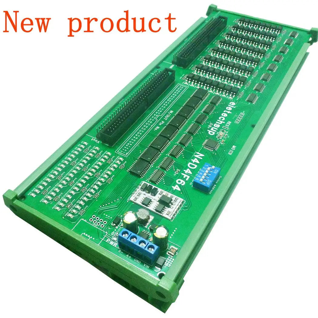 N4D4F64 64-Channel Modbus DI/DO Module, DC 7–27V, Isolated Inputs and Darlington Outputs for PLC, Relay and HMI Control