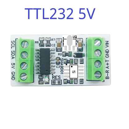 SHA9D01 RS485 TTL Modbus Rtu Analog Remote IO SHA9D01 Module HMI PLC Expand Industrial Temperature & Humidity SHT30 Sensor Adapter Board
